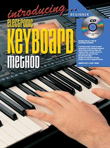 Electronic Keyboard Method Book with CD and Keyboard Stickers