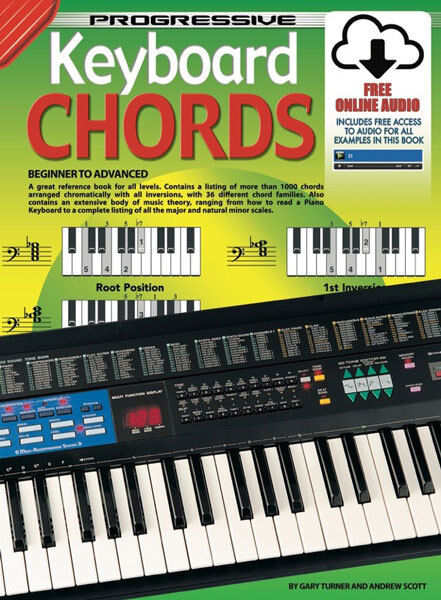 Progressive Keyboard Chords Book with Online Video & Audio Access