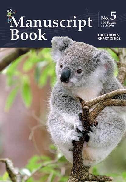 Progressive A4 Manuscript Book 100 Pages 12 Stave with Theory Chart