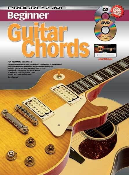 Progressive Beginner Guitar Chords Book with CD and DVD