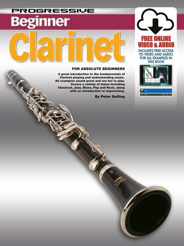 Progressive Beginner Clarinet Book with Online Video & Audio Access