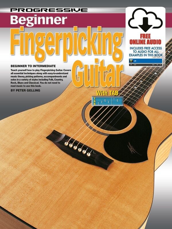 Progressive Beginner Fingerpicking Guitar Book with Online Audio Access