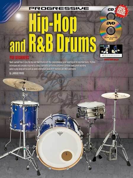 Progressive Beginner Hip Hop and R&B Drums Book with CD/DVD