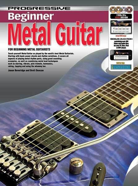 Progressive Beginner Metal Guitar Book with CD, 2 DVDs, and DVD-ROM