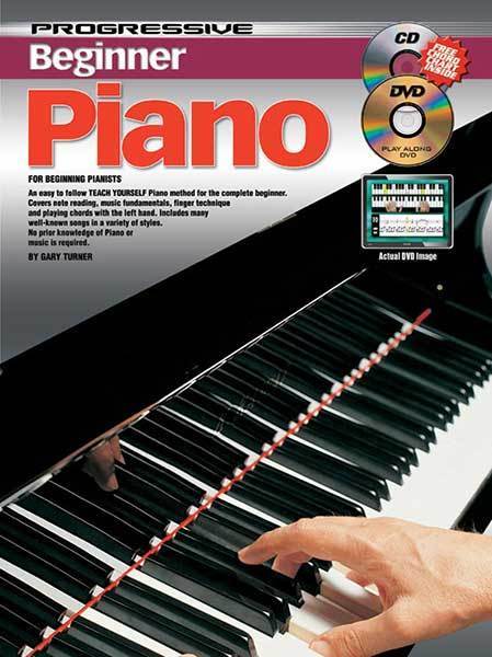Progressive Beginner Piano Book/CD/DVD Book