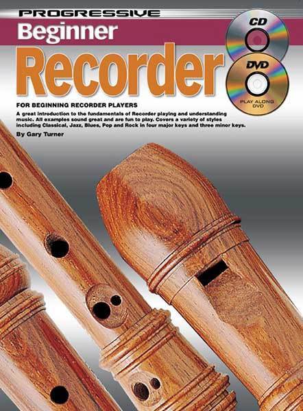 Progressive Beginner Recorder Book/CD/DVD Book