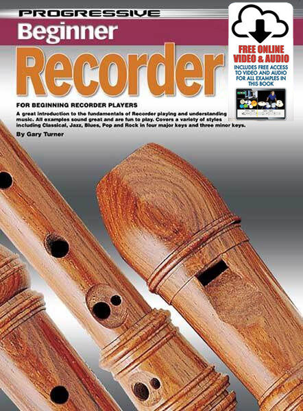 Progressive Beginner Recorder Book with Online Video & Audio Access