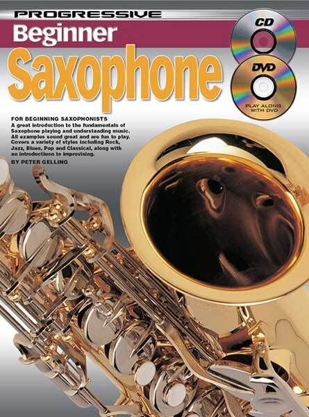 Progressive Beginner Saxophone Book & DVD Tutorial for All Saxophones