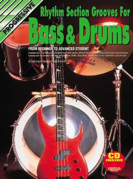 Progressive Rhythm Section Grooves for Bass & Drums Book with CD
