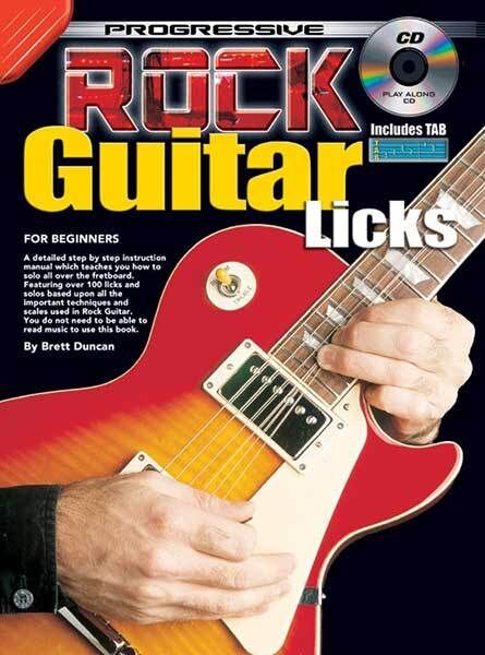 Progressive Rock Guitar Licks Instructional Book and CD