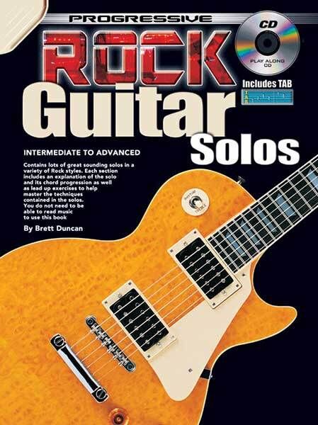 Progressive Rock Guitar Solos Book with CD
