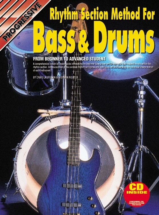 Progressive Rhythm Section Method for Bass and Drums Book with CD