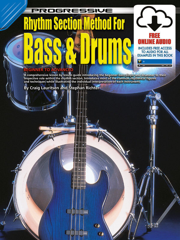 Progressive Rhythm Section Method for Bass and Drums Book with CD