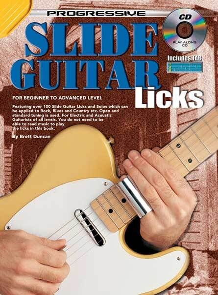 Progressive Slide Guitar Licks Book with CD