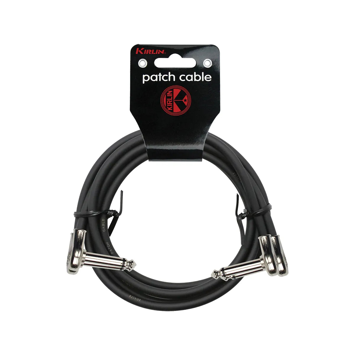 Kirlin 40" Flat Connector Black Patch Cables 2-Pack KPSK2243BK-40 — view 2
