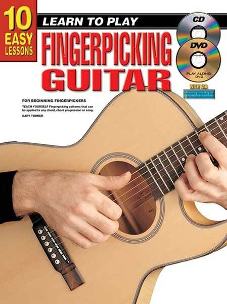 10 Easy Lessons Fingerpicking Guitar Book CD DVD