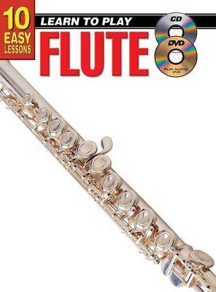 10 Easy Lessons Learn to Play Flute Book CD DVD