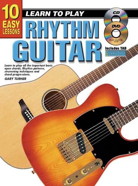 10 Easy Lessons Learn to Play Guitar Rhythm Book/CD/DVD