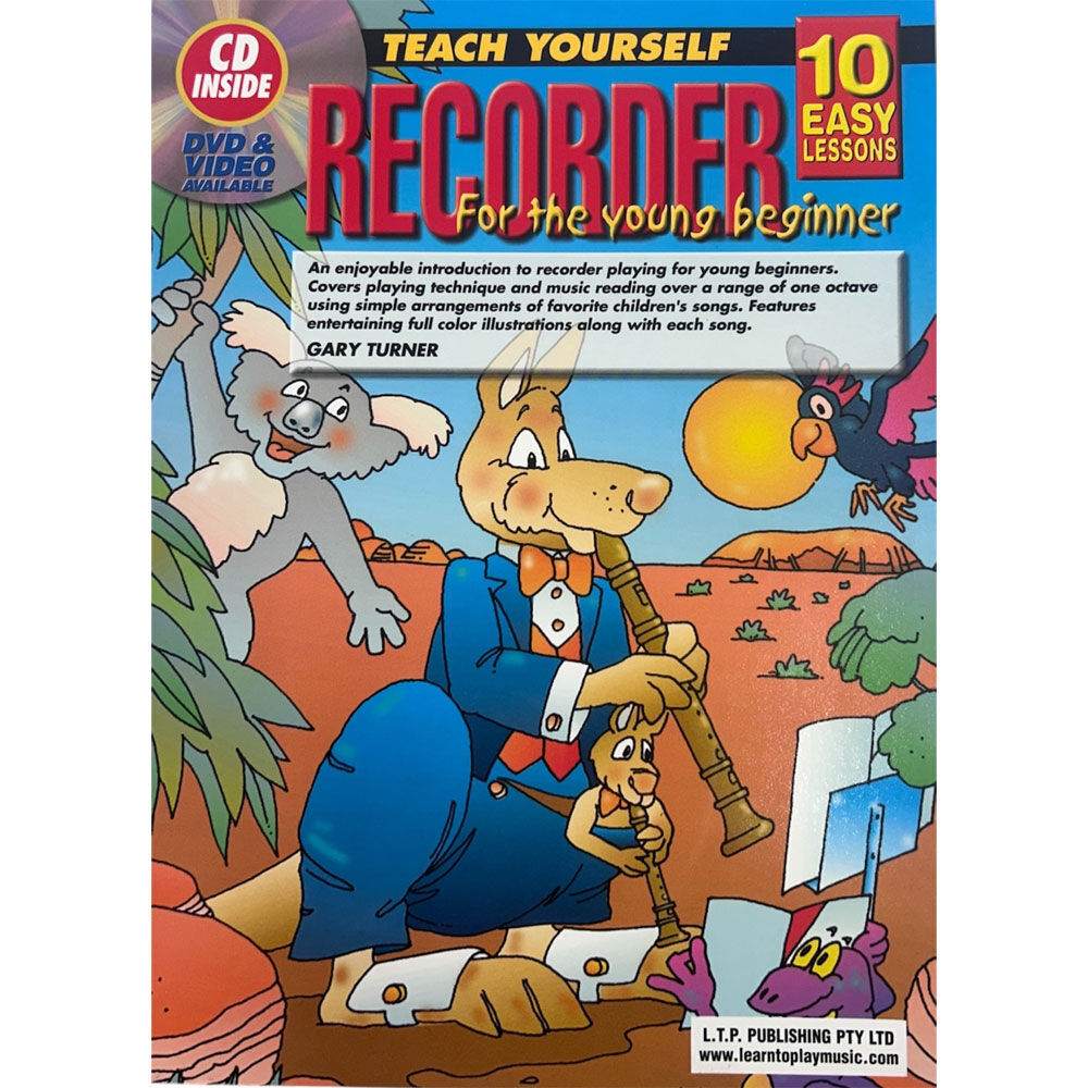 10 Easy Lessons Teach Yourself Recorder for Young Beginners Book/CD