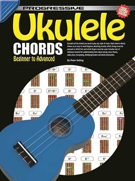 Progressive Ukulele Chords with Reference Poster