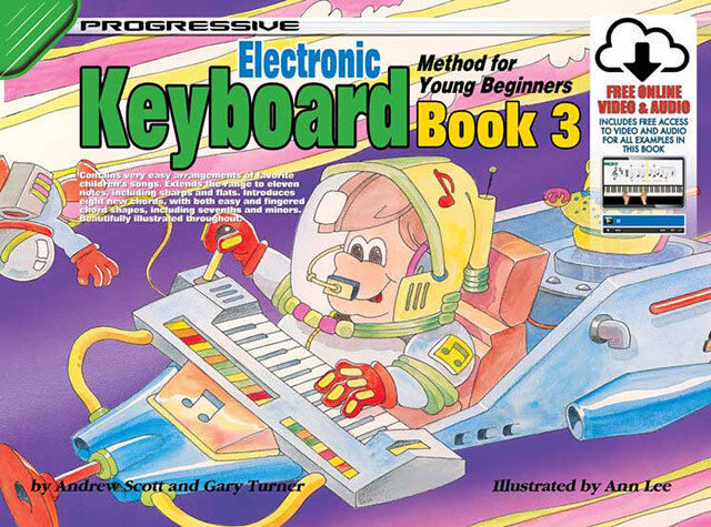 Progressive Keyboard Book 3 for Young Beginners with Online Video & Audio Access