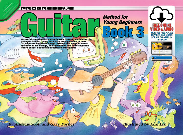 Progressive Guitar Method 3 for Young Beginners Book with Online Video & Audio Access