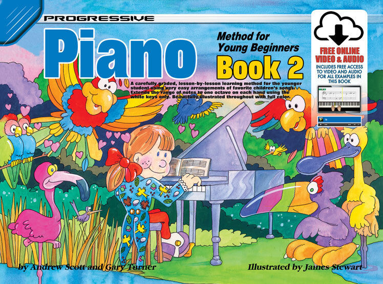 Progressive Piano Book 2 for Young Beginners with Online Video & Audio Access