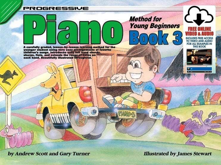 Progressive Piano Book 3 for Young Beginners with Online Video & Audio