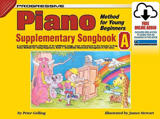 Progressive Piano Method for Young Beginners Supplementary Songbook with Online Audio Access