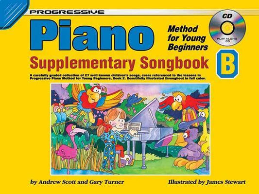 Progressive Piano Method For Young Beginners Supplementary Songbook B Book/CD