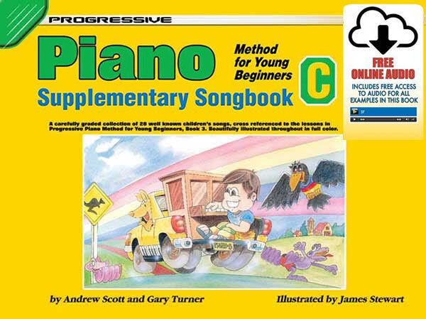Progressive Piano Method for Young Beginners Supplementary Songbook C with Online Audio