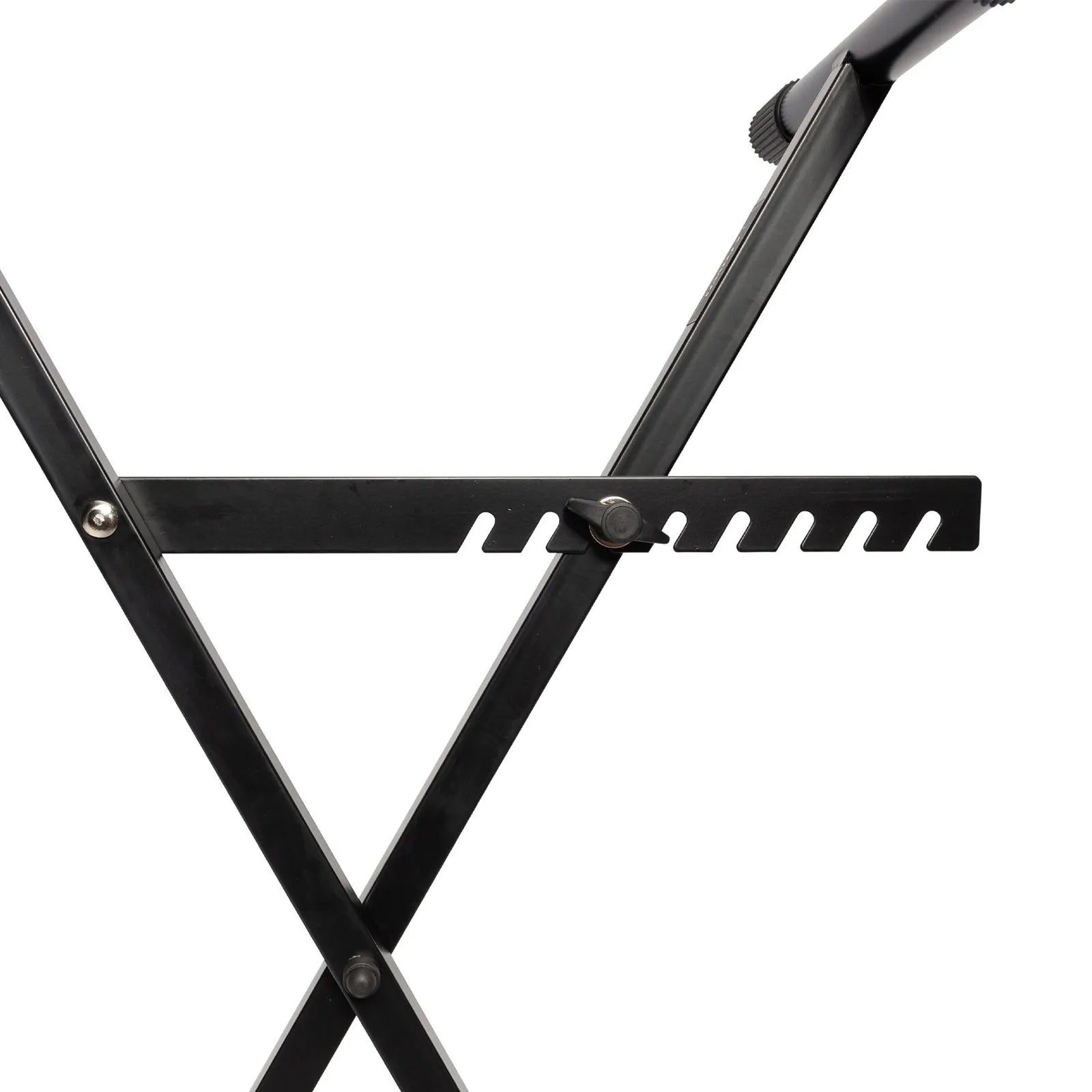 Crown KS-007 Heavy Duty X-Style Adjustable Keyboard Stand with Bar-Latch Locking System, Black — view 3