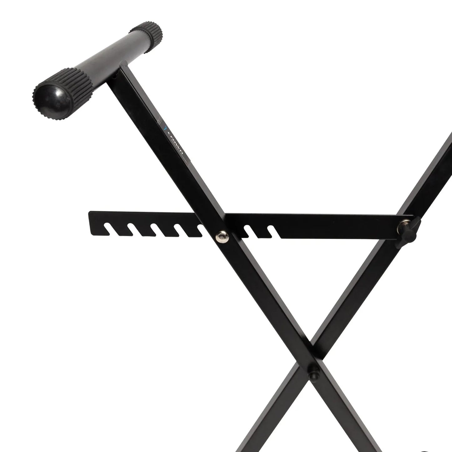 Crown KS-007 Heavy Duty X-Style Adjustable Keyboard Stand with Bar-Latch Locking System, Black — view 2