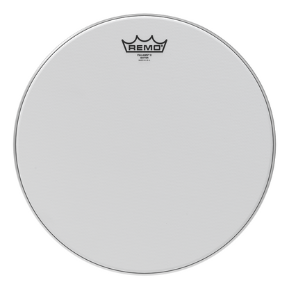 Remo Ambassador Series Smooth White Drum Head 14" - 1-ply 10-mil Film, Warm Resonance, Ideal for Batter or Resonant Applications — view 2