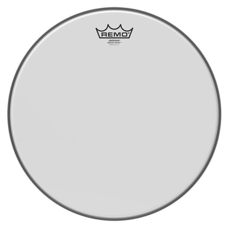 Remo Ambassador Series Smooth White Drum Head 14" - 1-ply 10-mil Film, Warm Resonance, Ideal for Batter or Resonant Applications — view 3