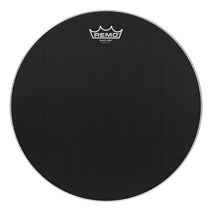 Remo 14" Black Max Marching Snare Drum Batter Head - High-Tension Technora Weave — view 2