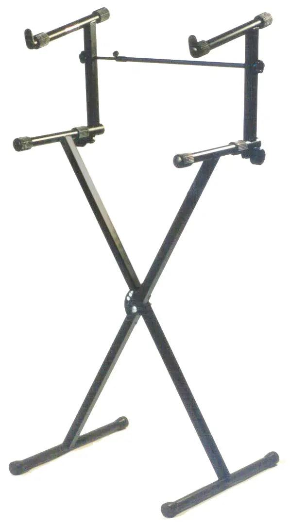Platinum KS129 Double Keyboard Stand X Style 68-99cm Black