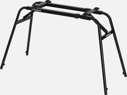 ROLAND KS-13 Keyboard Stand - Adjustable Table-Style Support for Synths & 88-Key Pianos, Angled Legs for Stability, Easy Setup