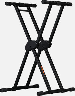 ROLAND KS-20X Double-Braced X-Frame Keyboard Stand - Adjustable Height for 88-Note Keyboards