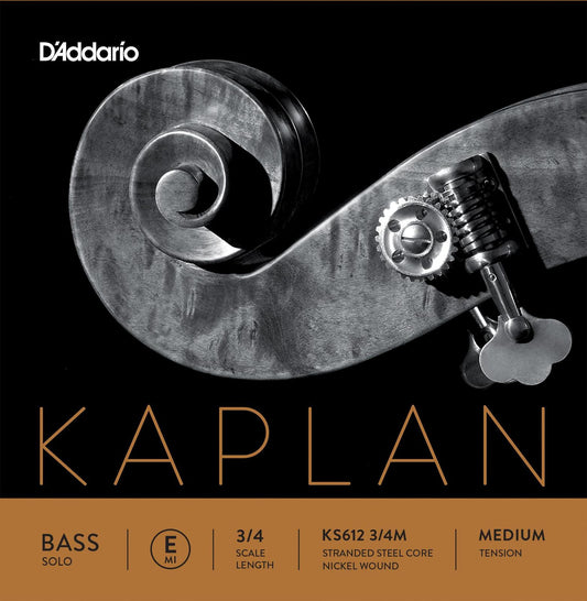 D'Addario Kaplan Solo Double Bass E String, 3/4 Scale, Medium Tension
