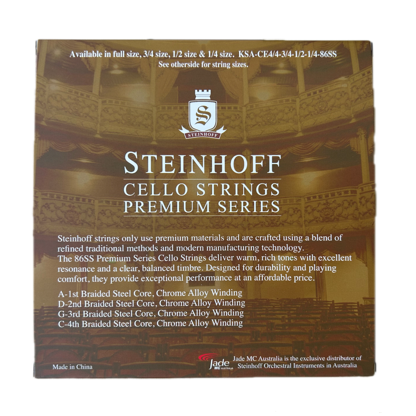 Steinhoff Premium Series Cello Strings 3/4 Size — view 2