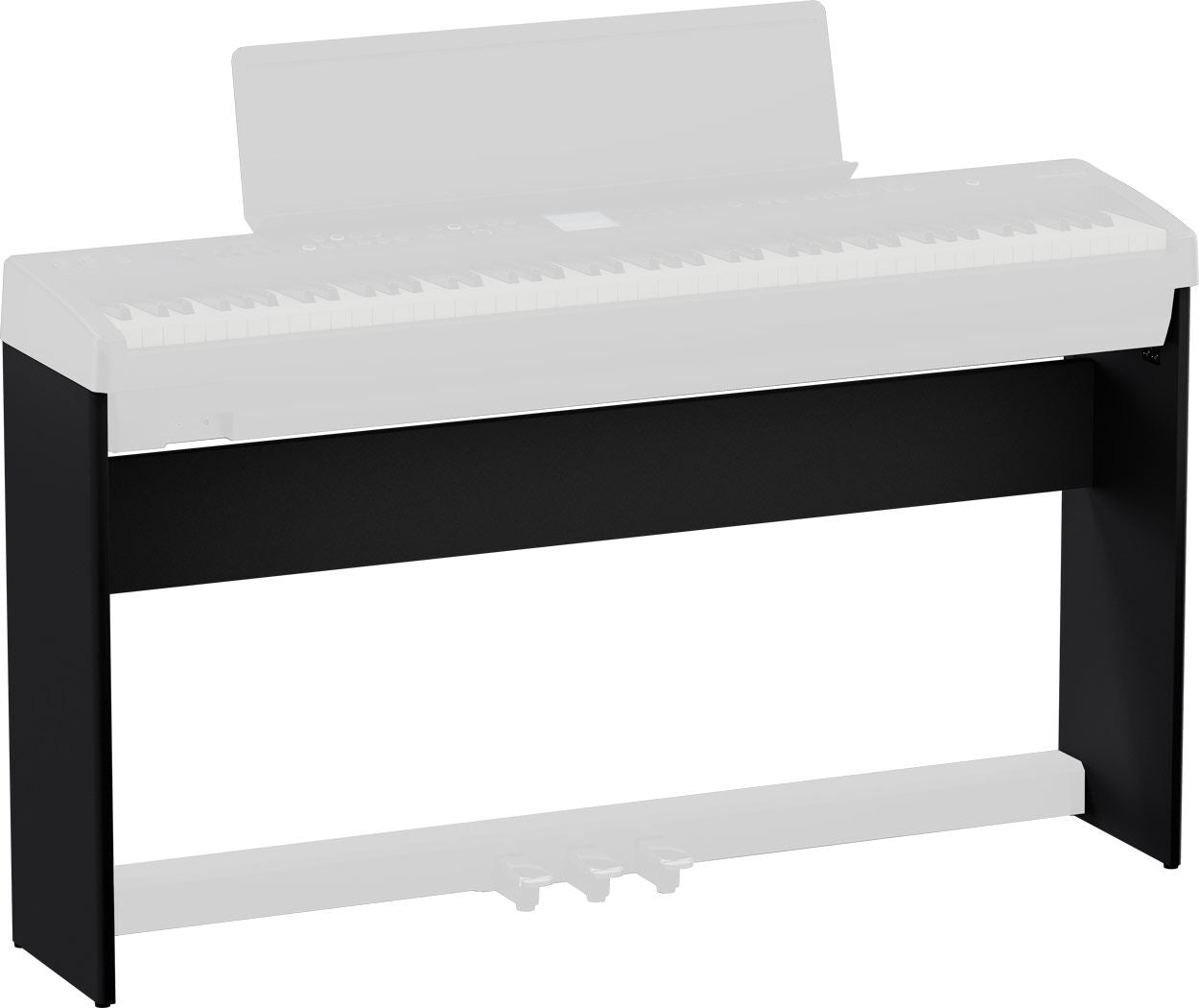 ROLAND KSFE50 Piano Stand for FPE50BK - Adjustable Height, Sturdy Steel Construction, Sleek Black Finish — view 2