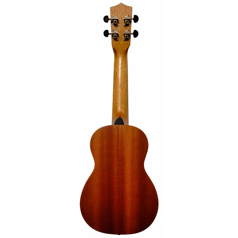 Kealoha KS-Series Soprano Ukulele, Solid Spruce Top, Mahogany Back & Sides, Satin Finish, Chrome Diecast Machineheads, Aquila Strings — view 2