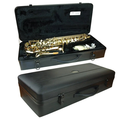 Steinhoff KSO-AS2-GLD E Flat Alto Saxophone with Gold Lacquered Brass Body and Accessories — view 2