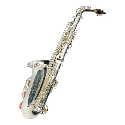 Steinhoff AS20 Intermediate Alto Saxophone Silver with Case and Accessories — view 2