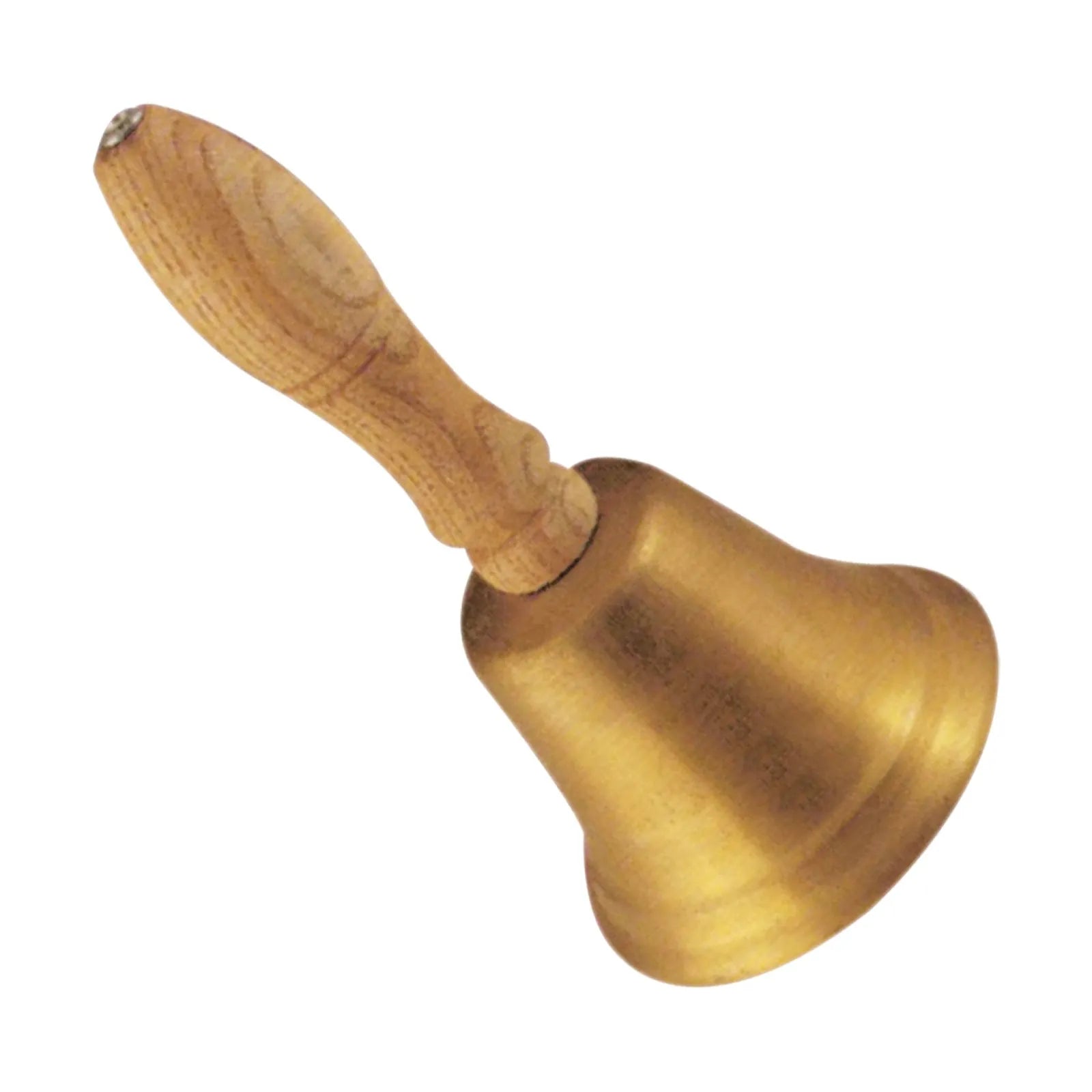 Steinhoff Deluxe Brass School Bell with Wooden Handle, 11.5cm Diameter, 0.5kg — view 2