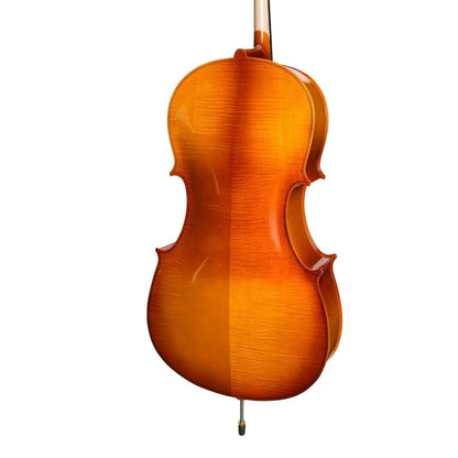 Steinhoff CE29 1/2 Size Student Cello Set with Case, Bow, Rosin - Natural Satin Finish — view 4