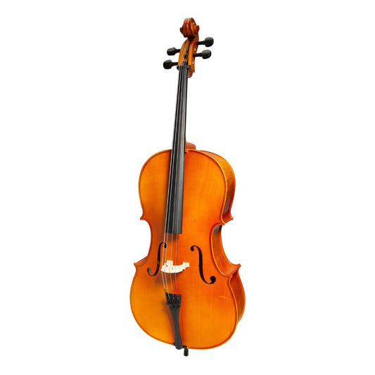 Steinhoff 1/2 Size Solid Top Student Cello Set with Case, Bow, and Rosin