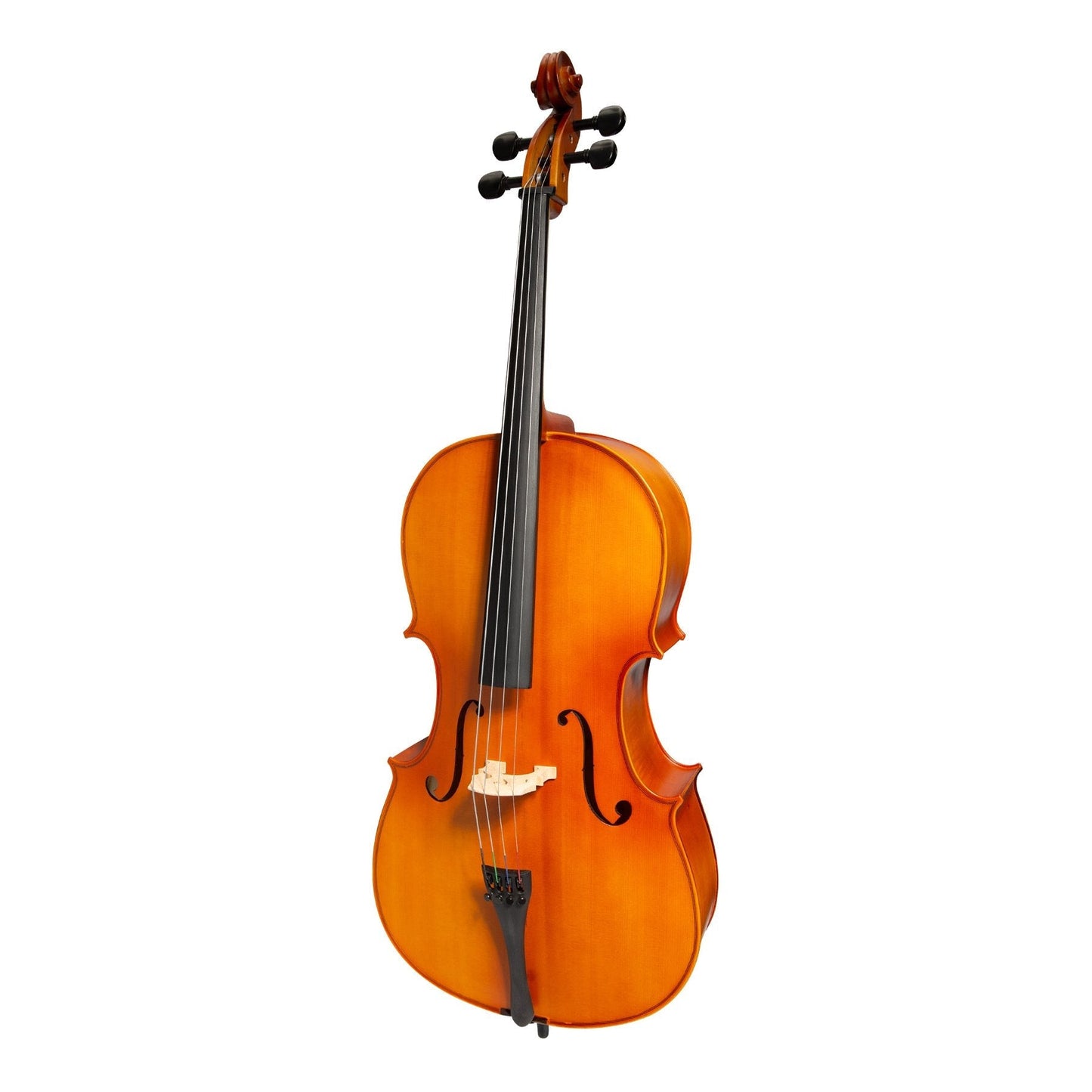 Steinhoff 3/4 Size Solid Top Student Cello Set with Case, Bow, and Rosin (Natural Satin)