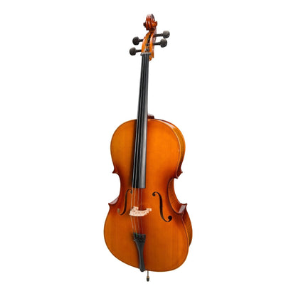Steinhoff Full Size Student Cello Set with Case, Bow, and Rosin - Natural Gloss